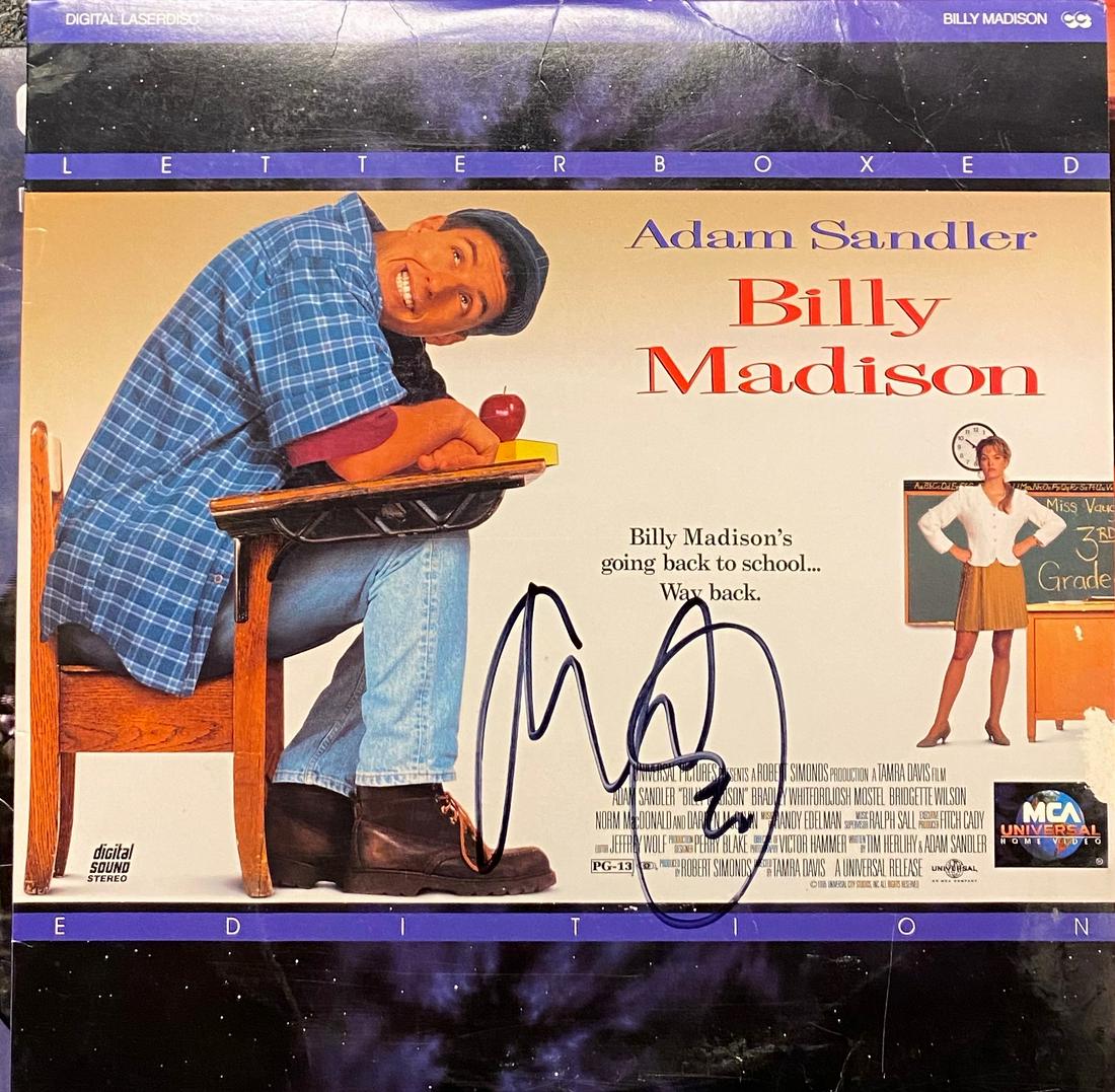 Adam Sandler Autographed Laser Disc (1 of 1)