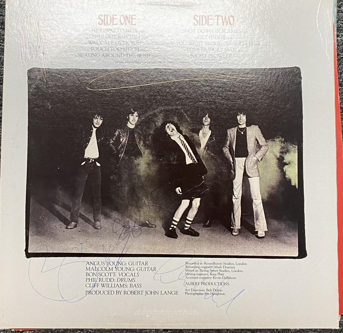 AC/DC Autographed Album BON SCOTT! (1 of 1)