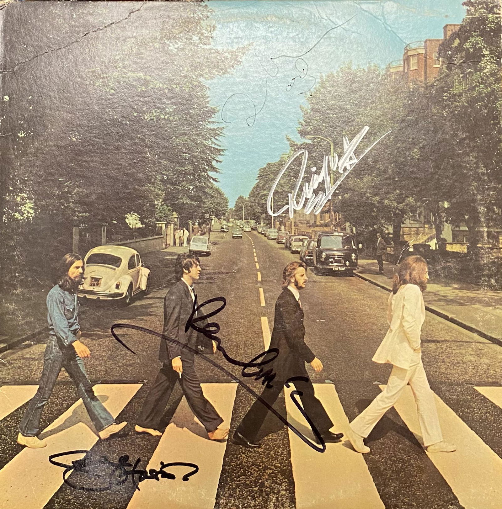 The Beatles Autographed Album ABBEY ROAD! All 4! (1 of 1)