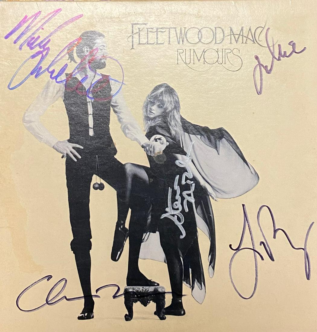 Fleetwood Mac Autographed Album All 5!: Each item comes with a COA from us. Ask any and all questions before bidding. All framed items take 2 weeks for framing. We ship everyday. Once items is paid items usually ship within 4 days of paymen