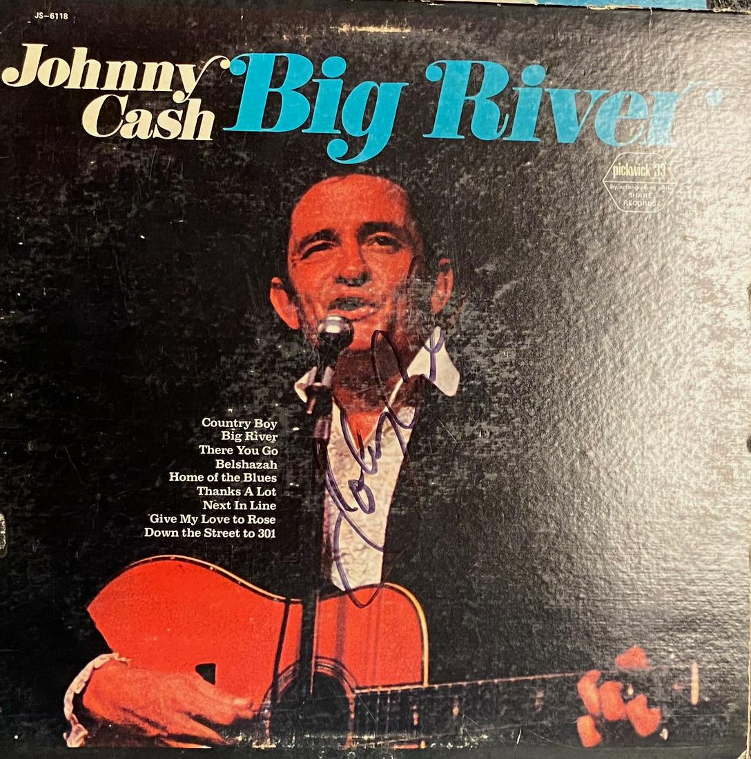 Johnny Cash Autographed ALBUM: Each item comes with a COA from us. Ask any and all questions before bidding. All framed items take 2 weeks for framing. We ship everyday. Once items is paid items usually ship within 4 days of paymen
