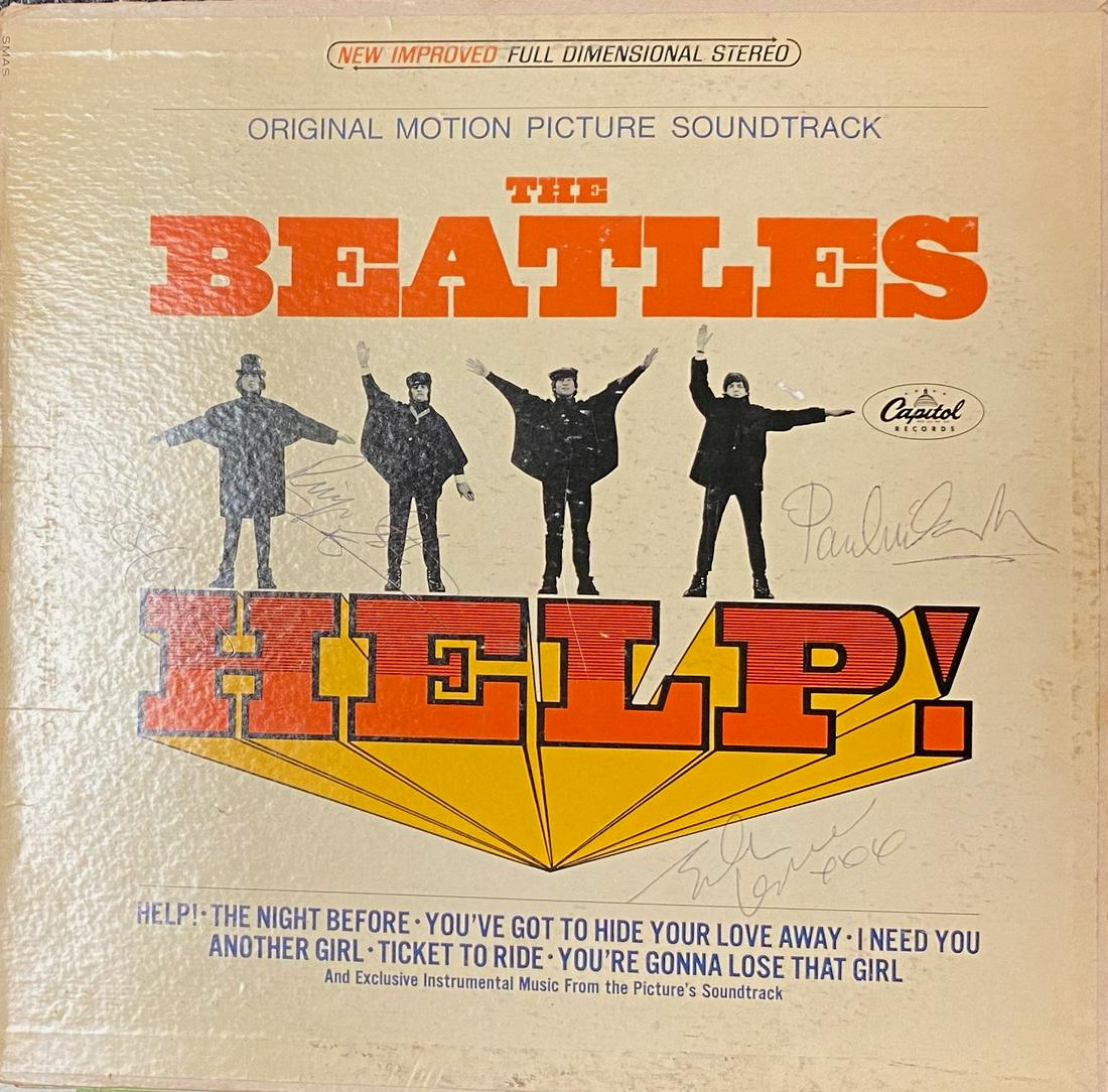 The Beatles Autographed Help  All 4! (1 of 1)
