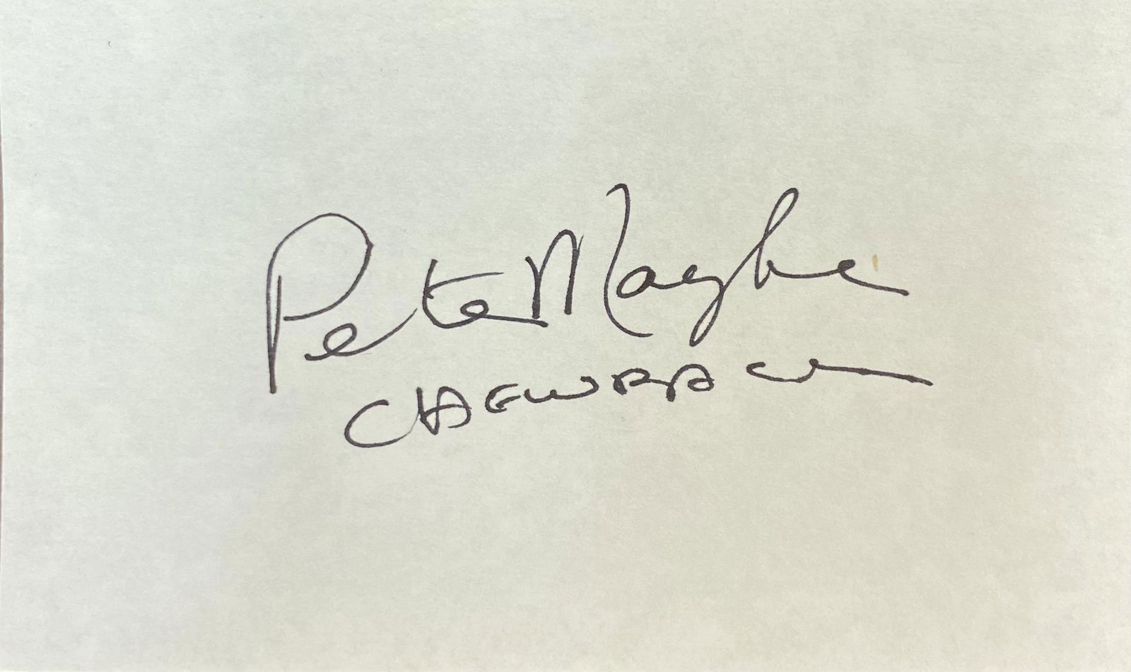 Peter Mayhew Autographed Card Star WARS (1 of 1)