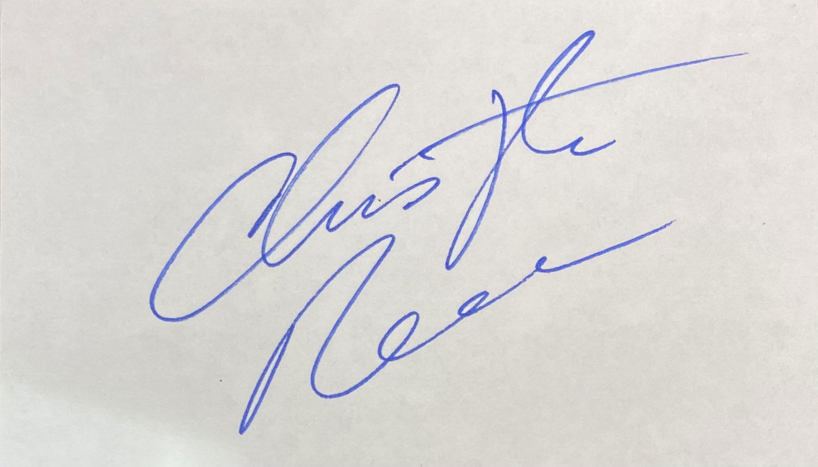 Christopher Reeve Autographed CARD (1 of 1)