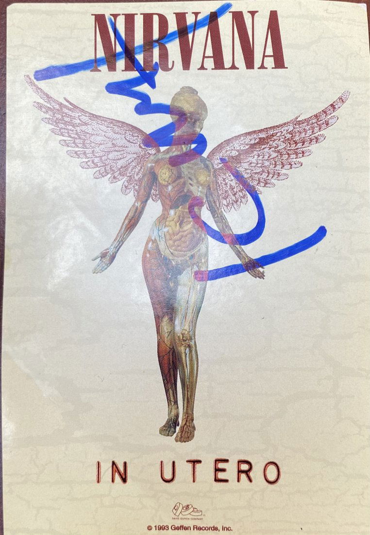 Kurt Cobain Autographed Pass! (1 of 1)