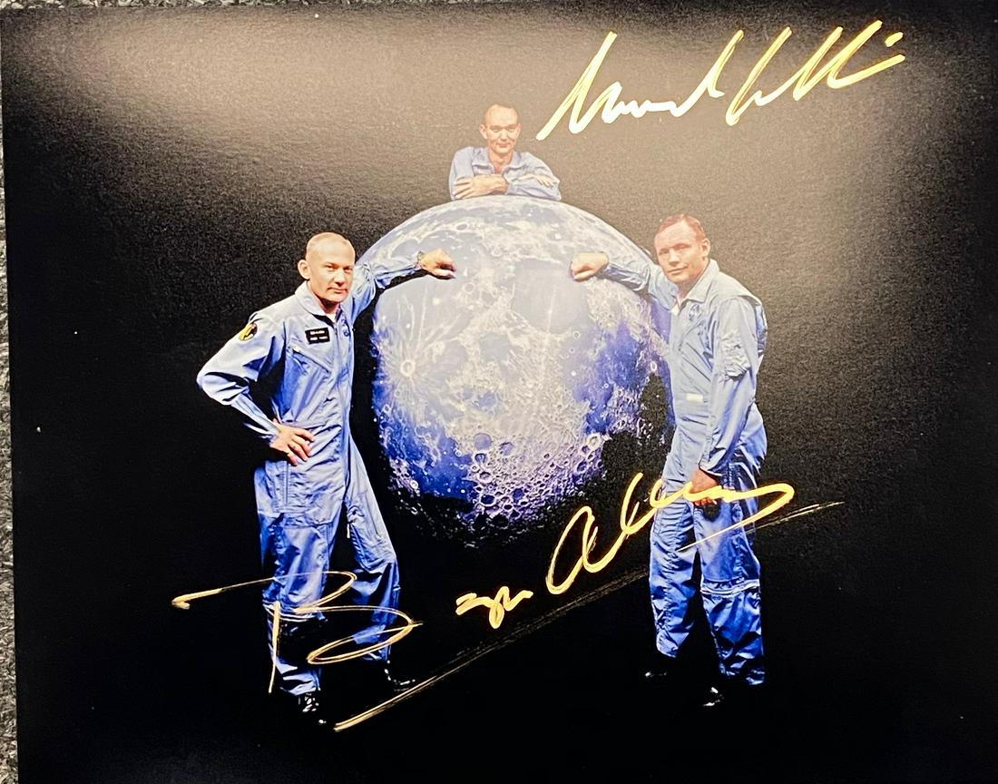 Buzz Aldrin Michael Collins Autographed 8x10 (1 of 1)