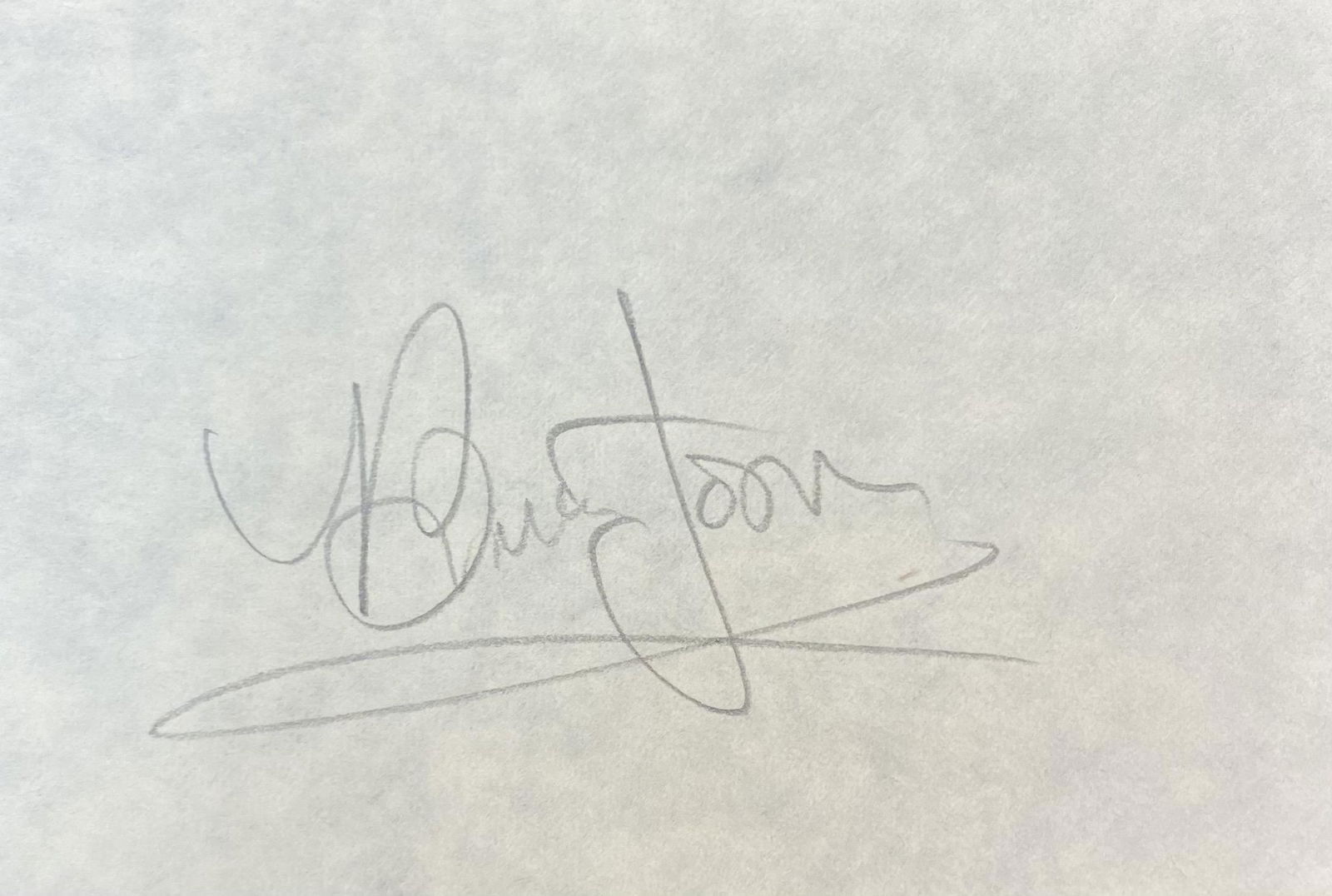 Brian Jones Rolling Stones Autographed Card (1 of 1)