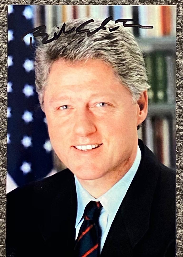 Bill Clinton Autographed 4x6 Photo (1 of 1)