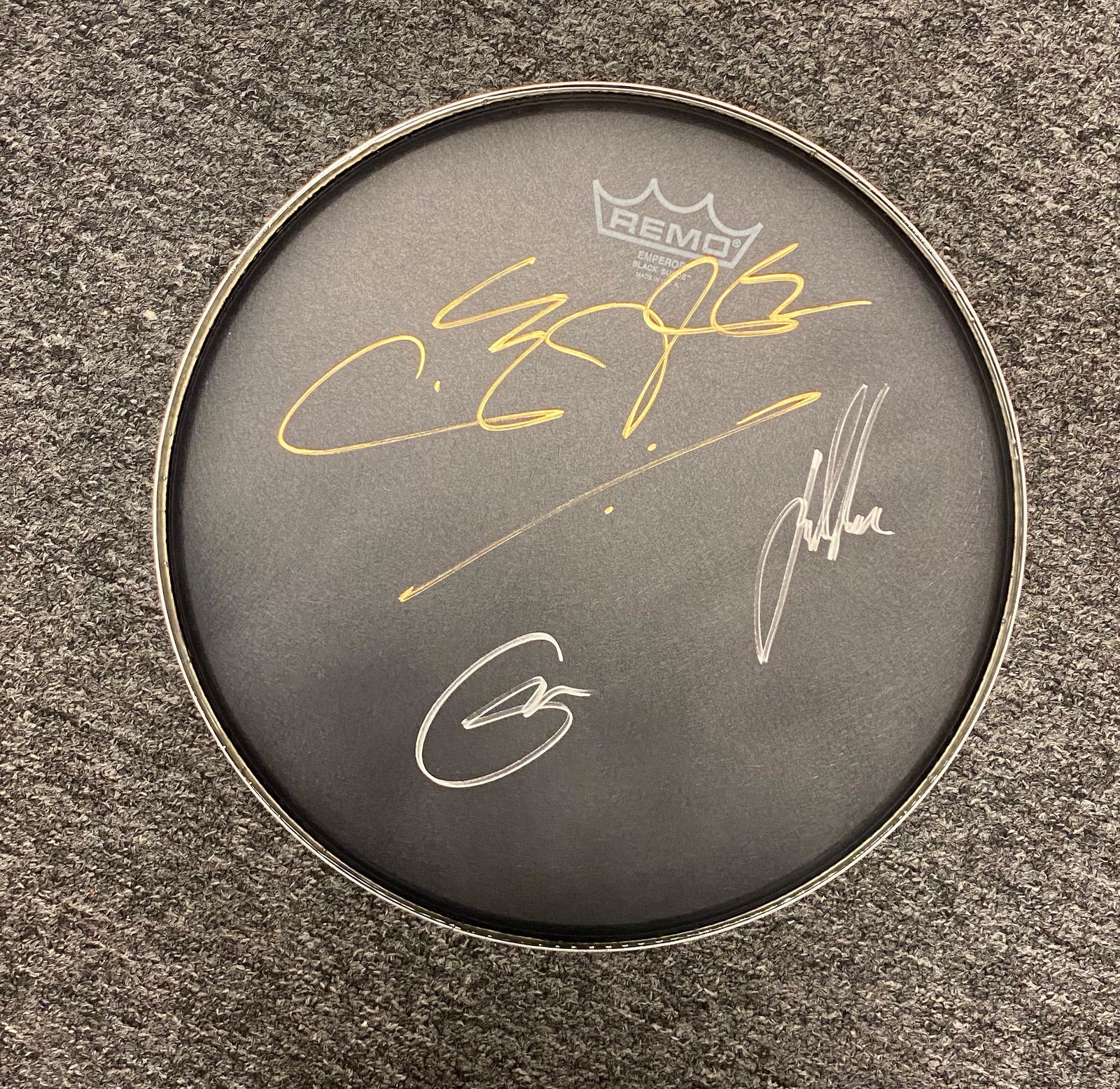 Cream Autographed Drumhead ERIC GINGER AND JACK! (1 of 1)