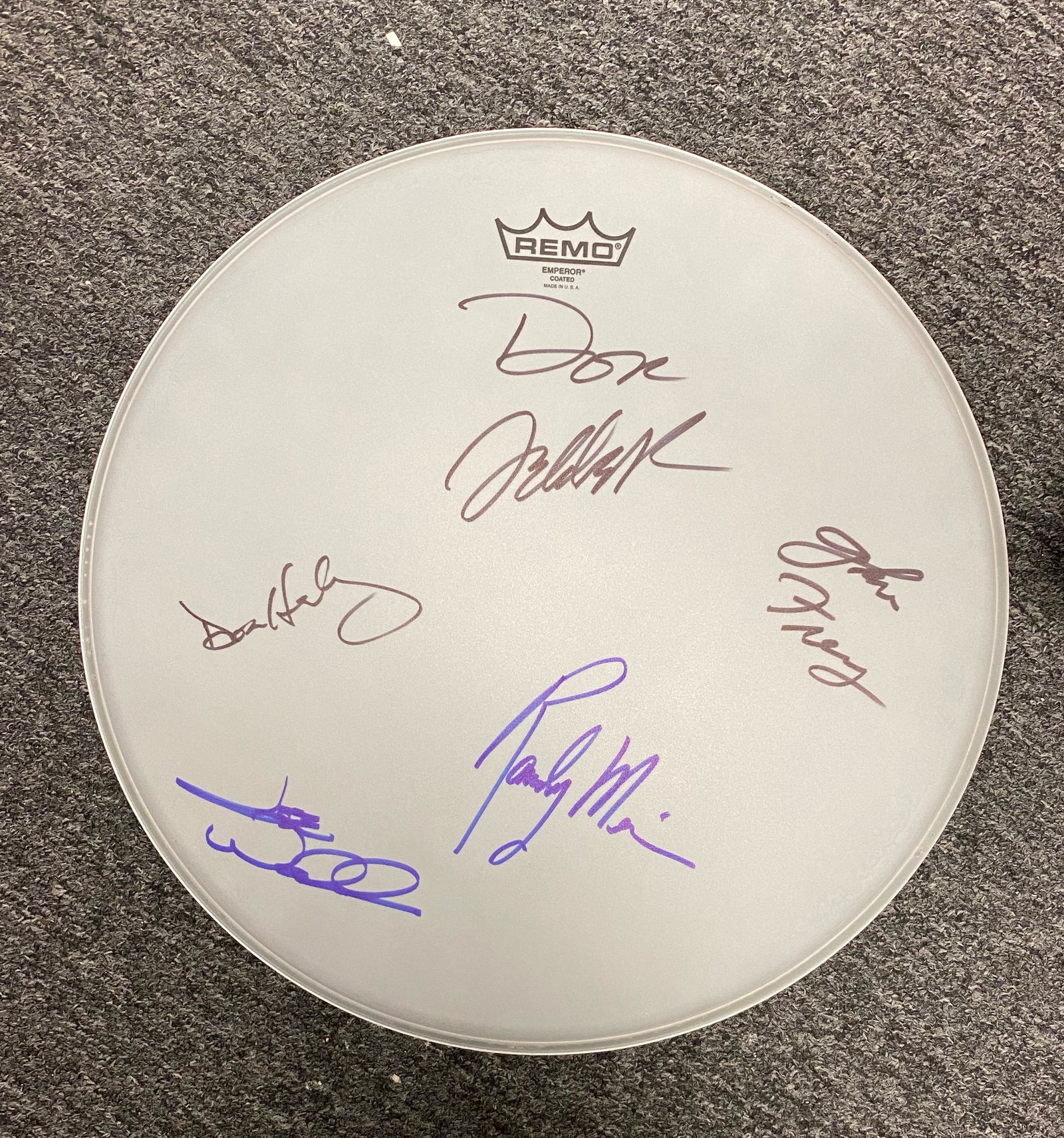 The EAGLES Autographed Drumhead (1 of 1)