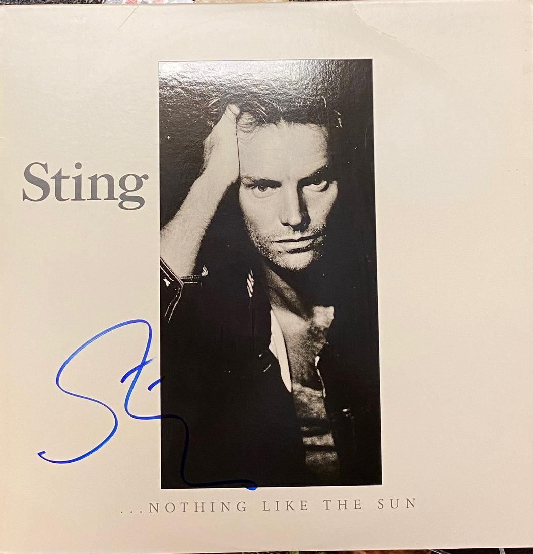 Sting Autographed Album (1 of 1)