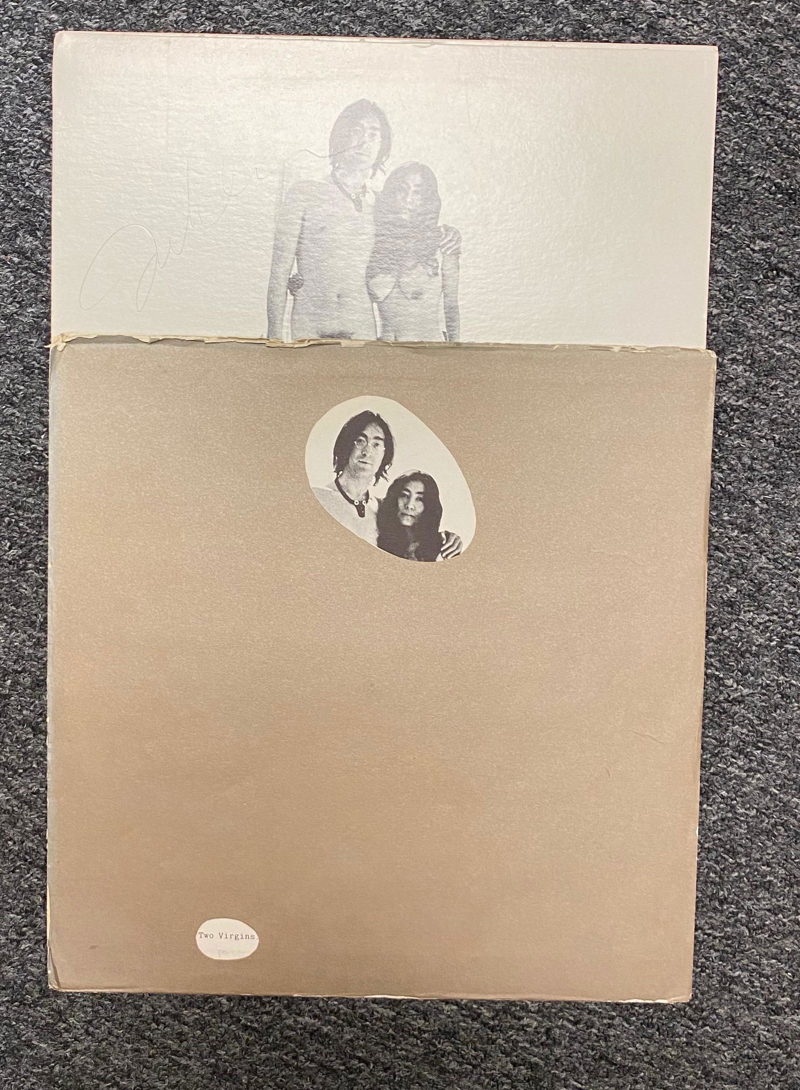 John Lennon Autographed 2 Virgins Album (1 of 1)
