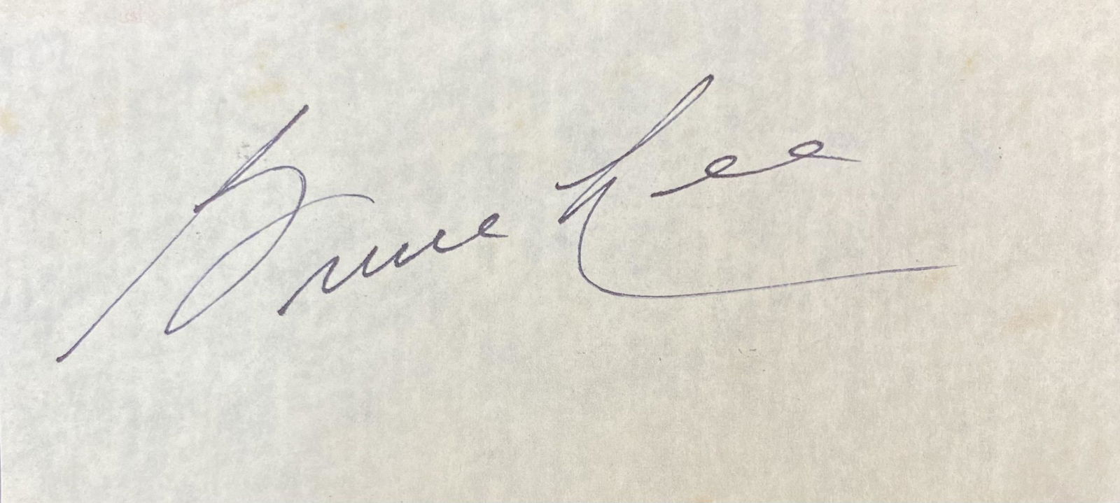 Bruce Lee Autographed Page (1 of 1)