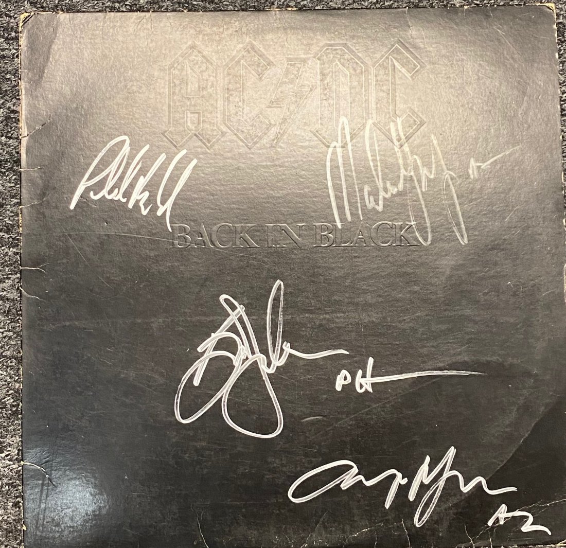 AC/DC Autographed Album: Signed by Phil Malcolm Angus Brian Each item comes with a COA from us. Ask any and all questions before bidding. All framed items take 2 weeks for framing. We ship everyday. Once items is paid items u