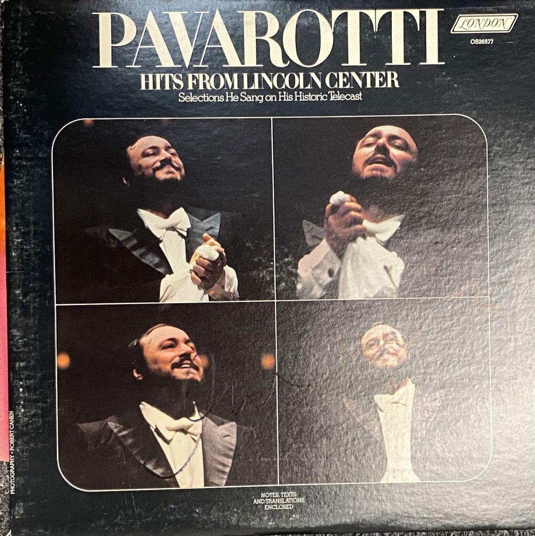 Luciano Pavarotti Autographed Album (1 of 1)