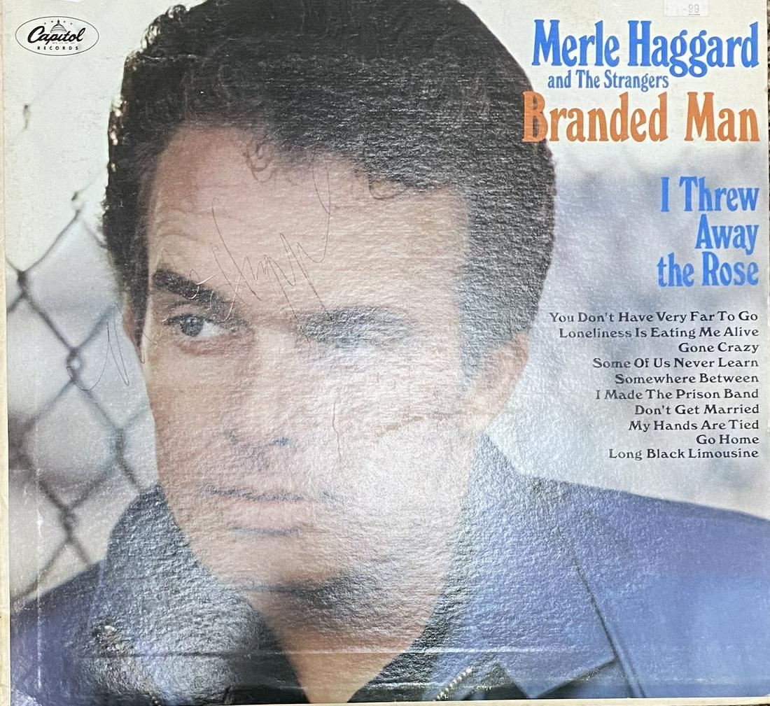 Merle Haggard Autographed Album (1 of 1)