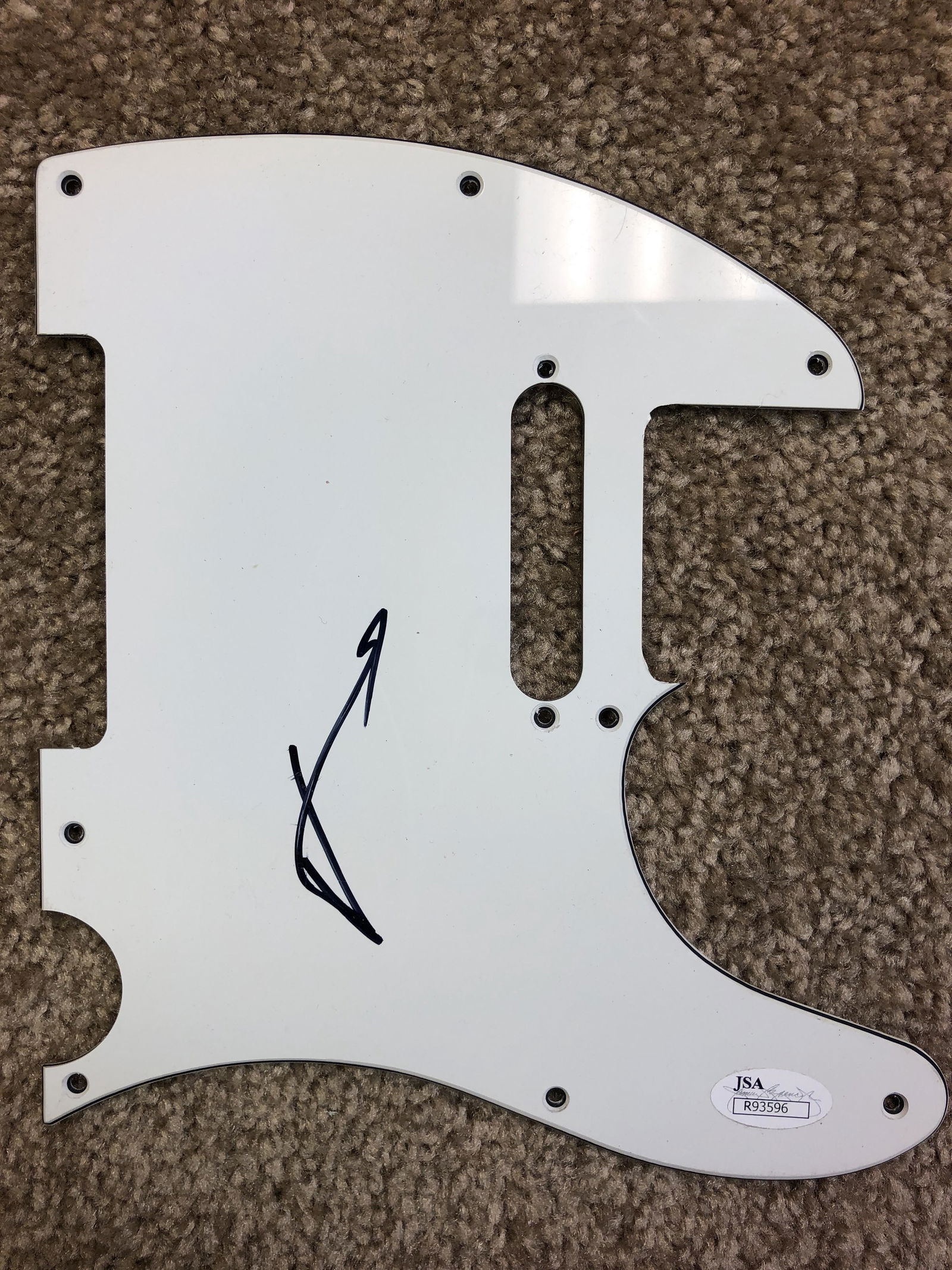 Jared Leto Autographed Pickguard (1 of 1)