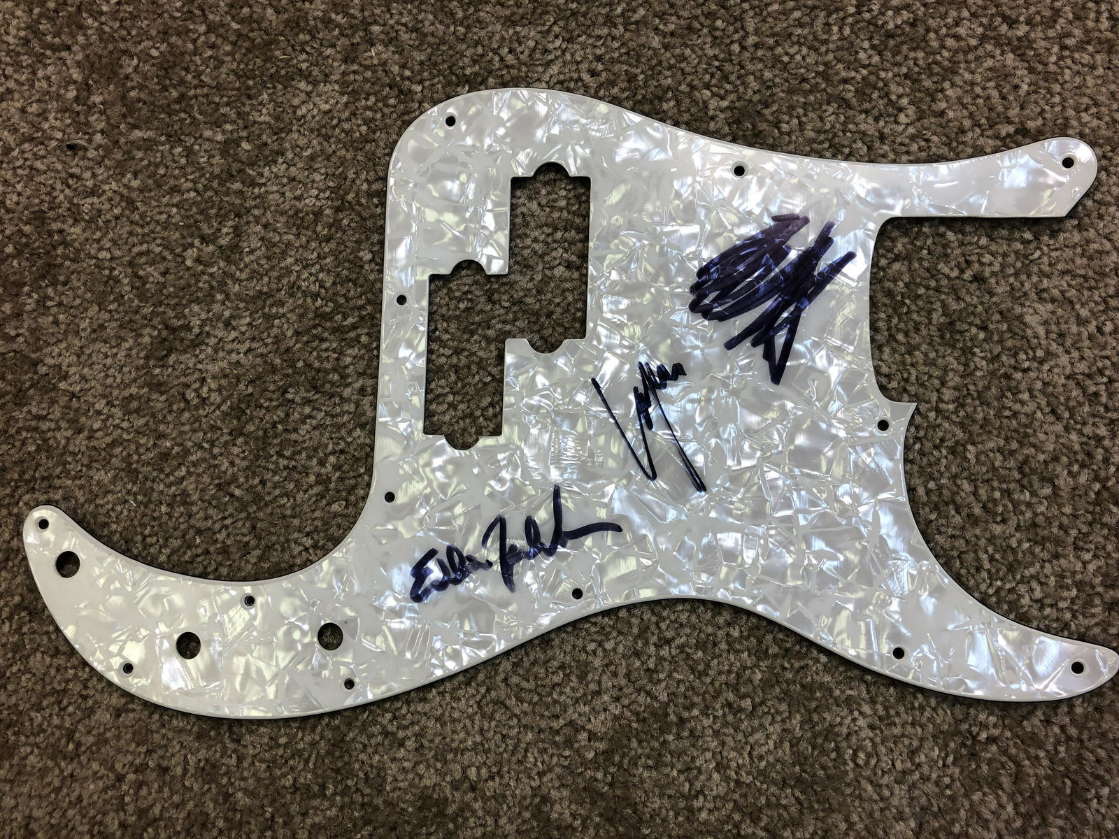 PIckguard signed by Eddie Vedder , Layne Staley , And: Each item comes with a COA from us. Ask any and all questions before bidding. All framed items take 2 weeks for framing. We ship every day. Once invoice is paid items usually ship within 4 days of pay