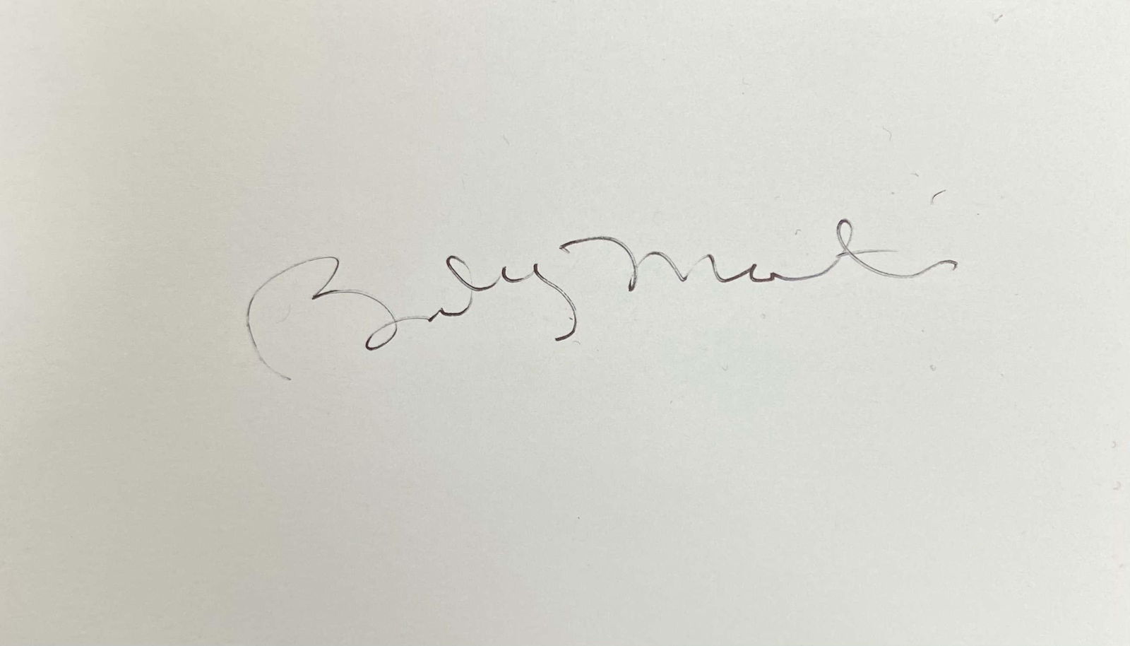 Billy Martin Autographed Card (1 of 1)