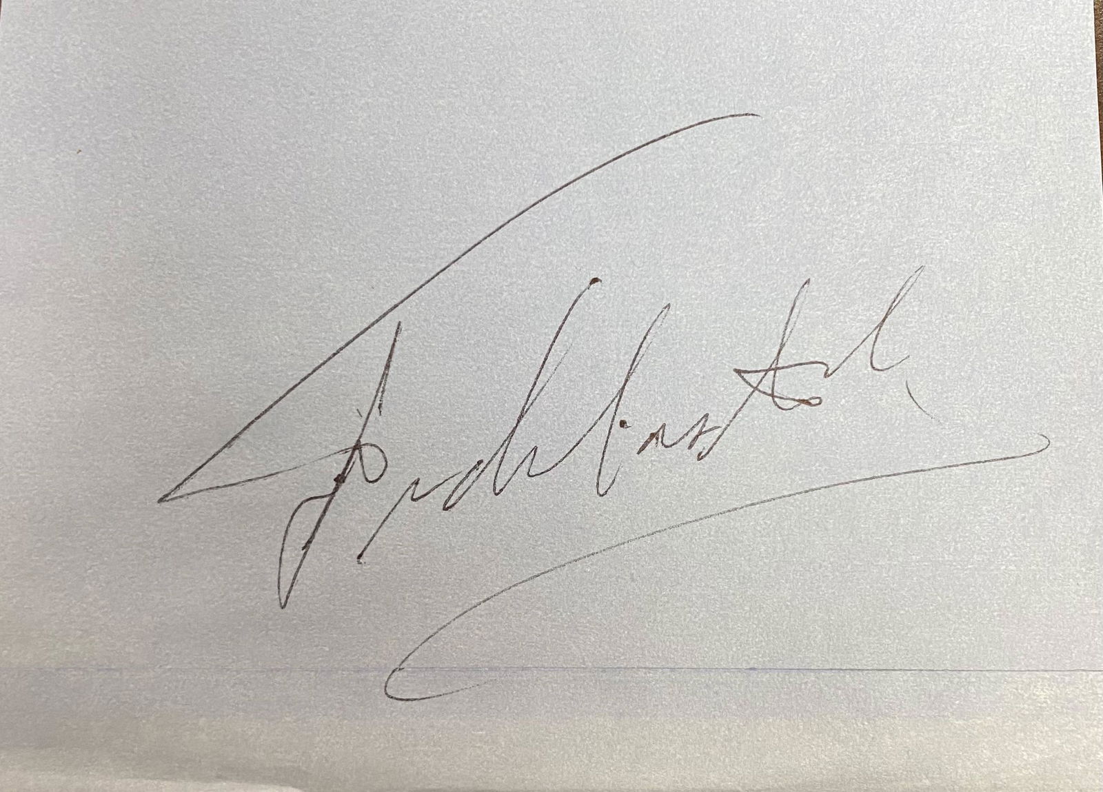 Fidel Castro Autographed Page (1 of 1)