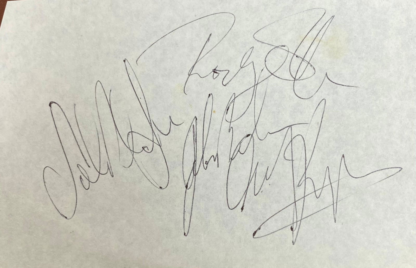 Led Zeppelin Autographed Page Bonham Jones Plant (1 of 1)