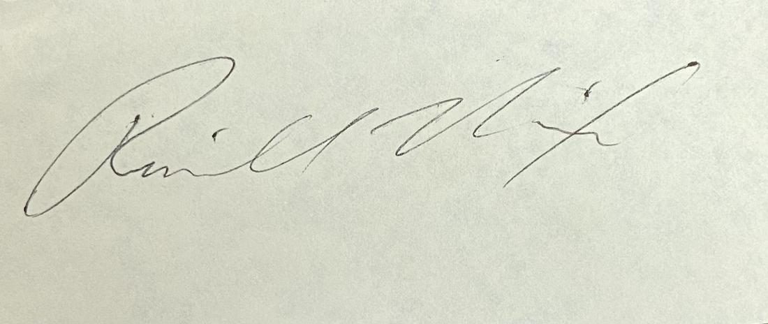 Richard Nixon Autographed Card (1 of 1)