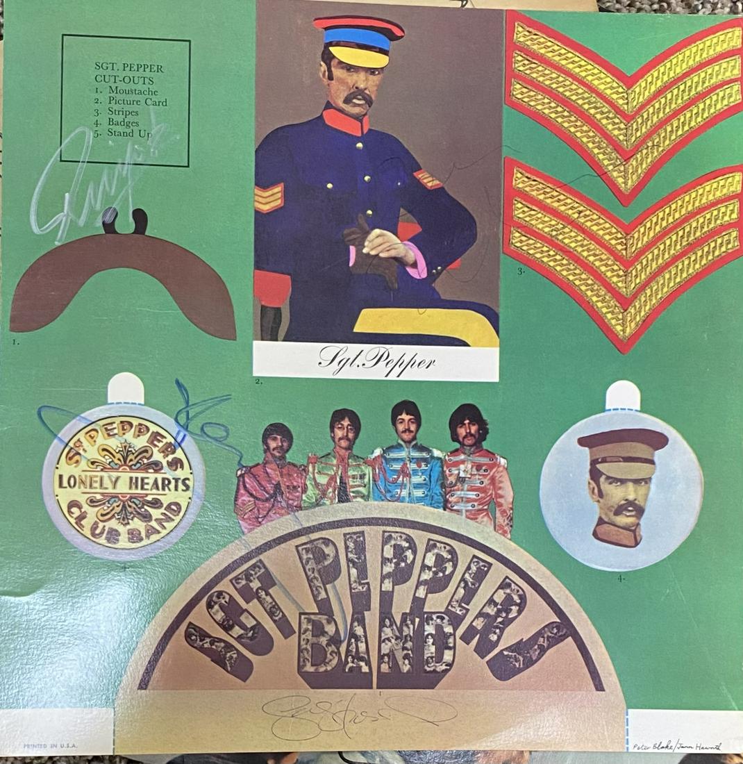 The Beatles SGT PEPPERS Autographed Insert! All 4 (1 of 1)