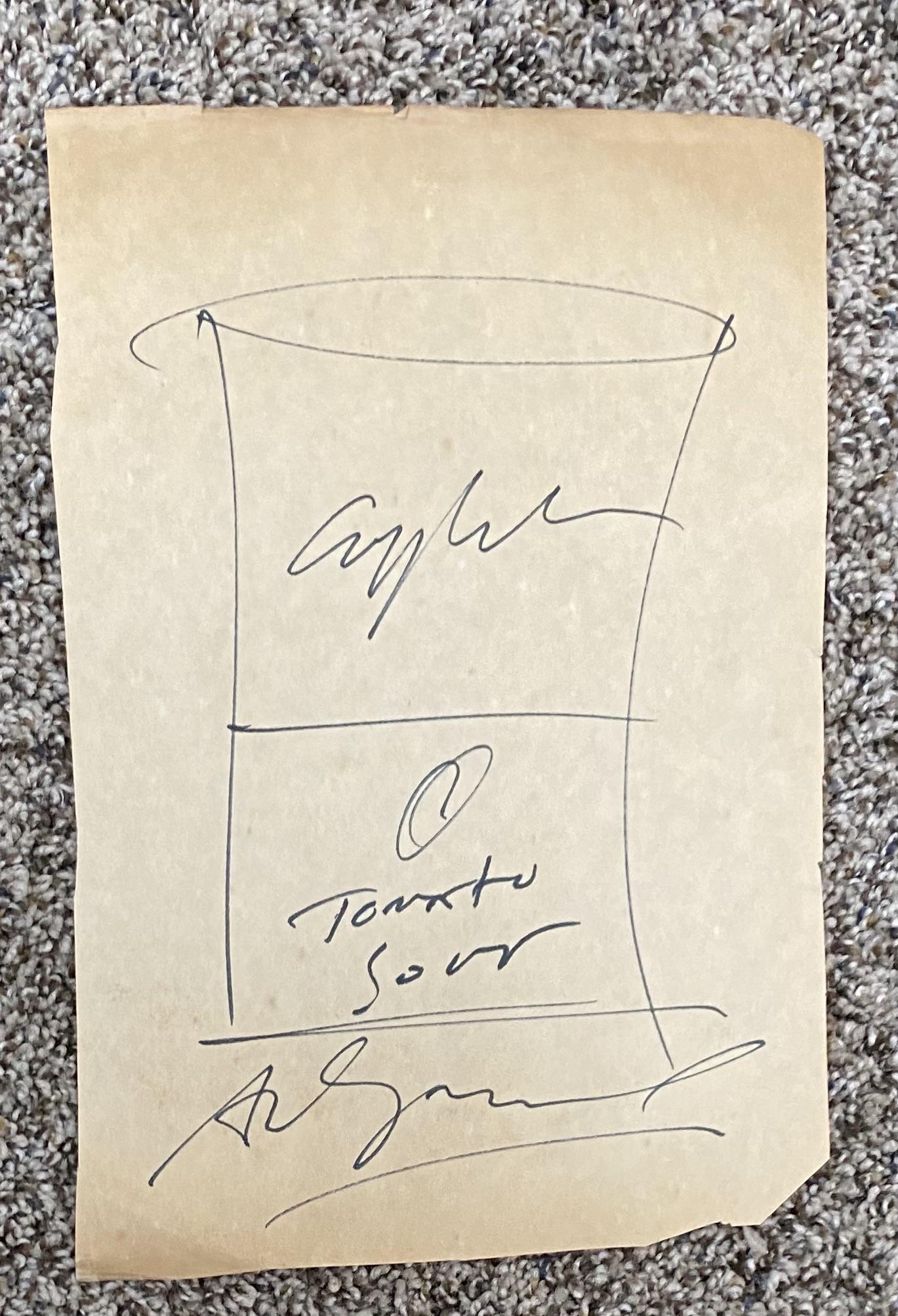 Andy Warhol Autographed Soup Can Sketch! (1 of 1)