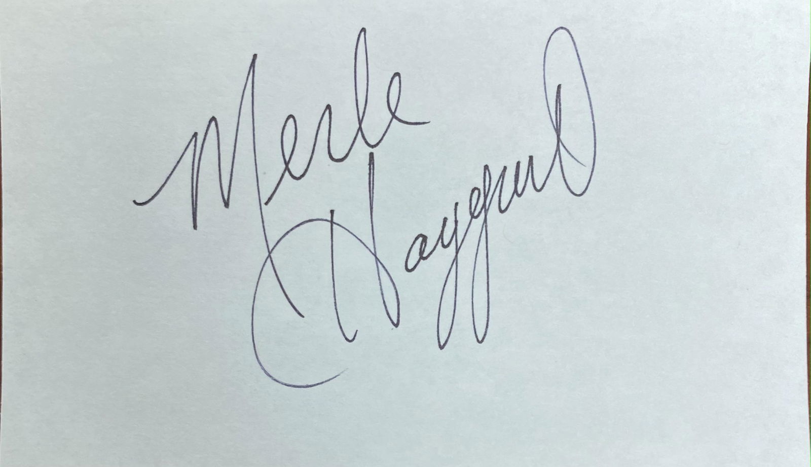 Merle Haggard Autographed CARD (1 of 1)