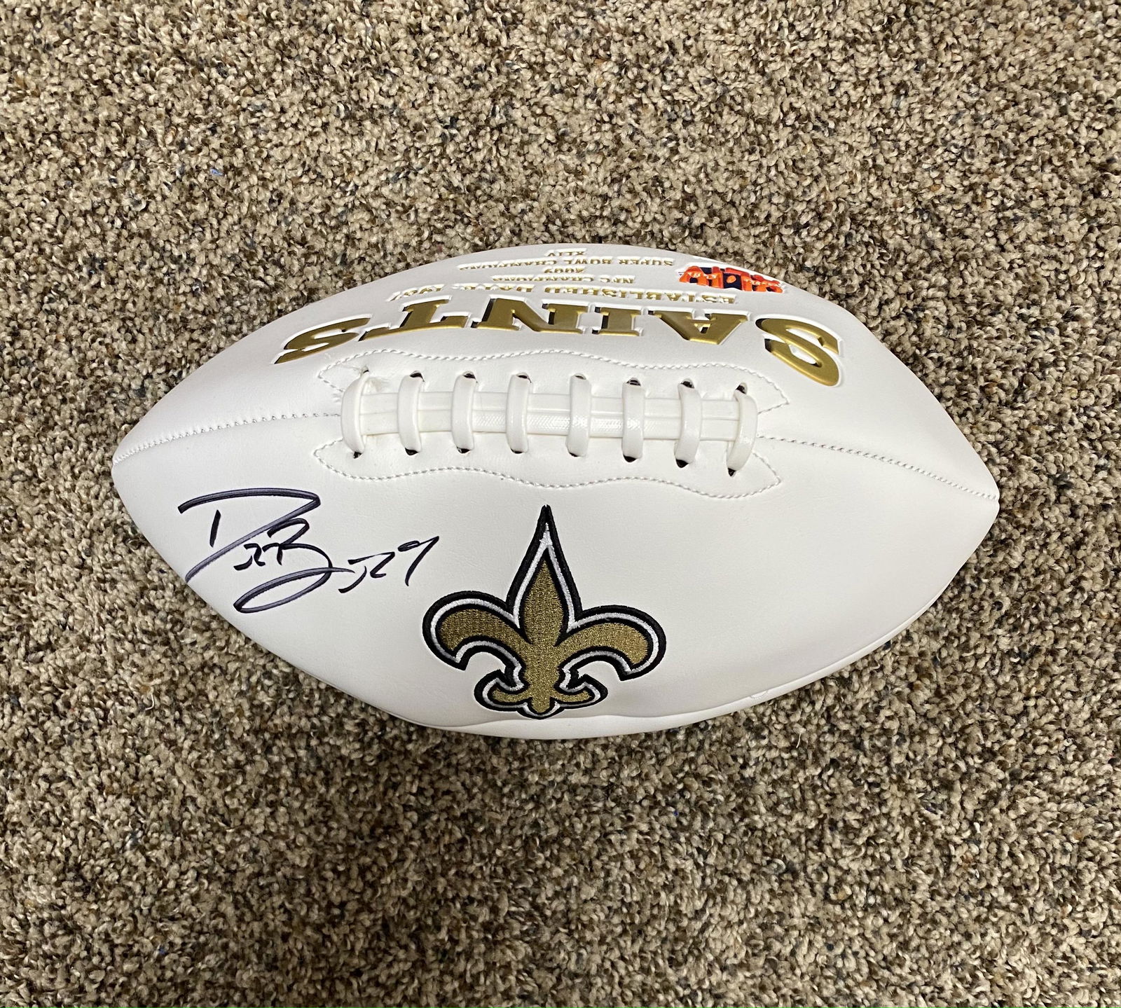 Drew Brees Autographed Saints Football (1 of 1)