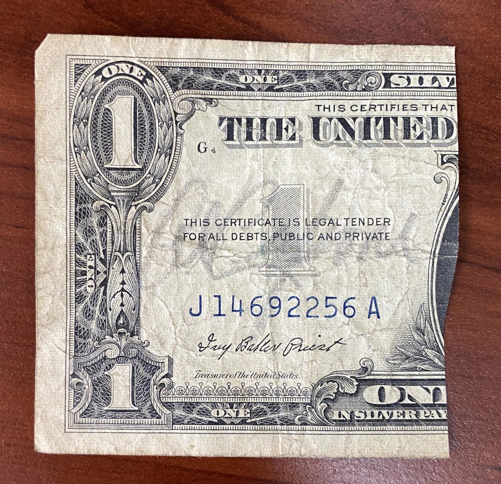 Al Capone Autographed $1 Silver! (1 of 1)