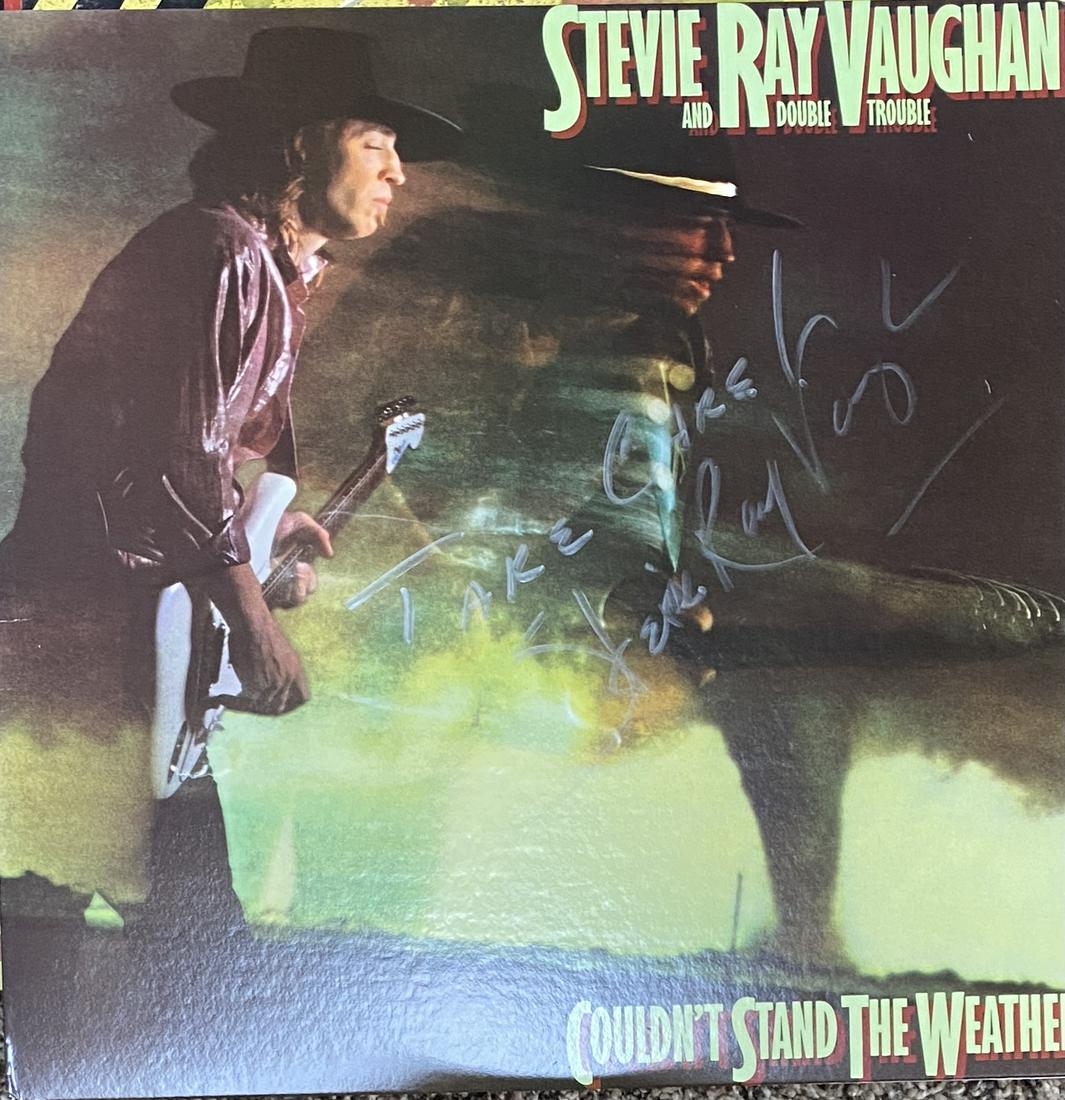 Stevie Ray Vaughan Autographed Album: Each item comes with a COA from us. Ask any and all questions before bidding. All framed items take 2 weeks for framing. We ship every day. Once invoice is paid items usually ship within 7 days of pay