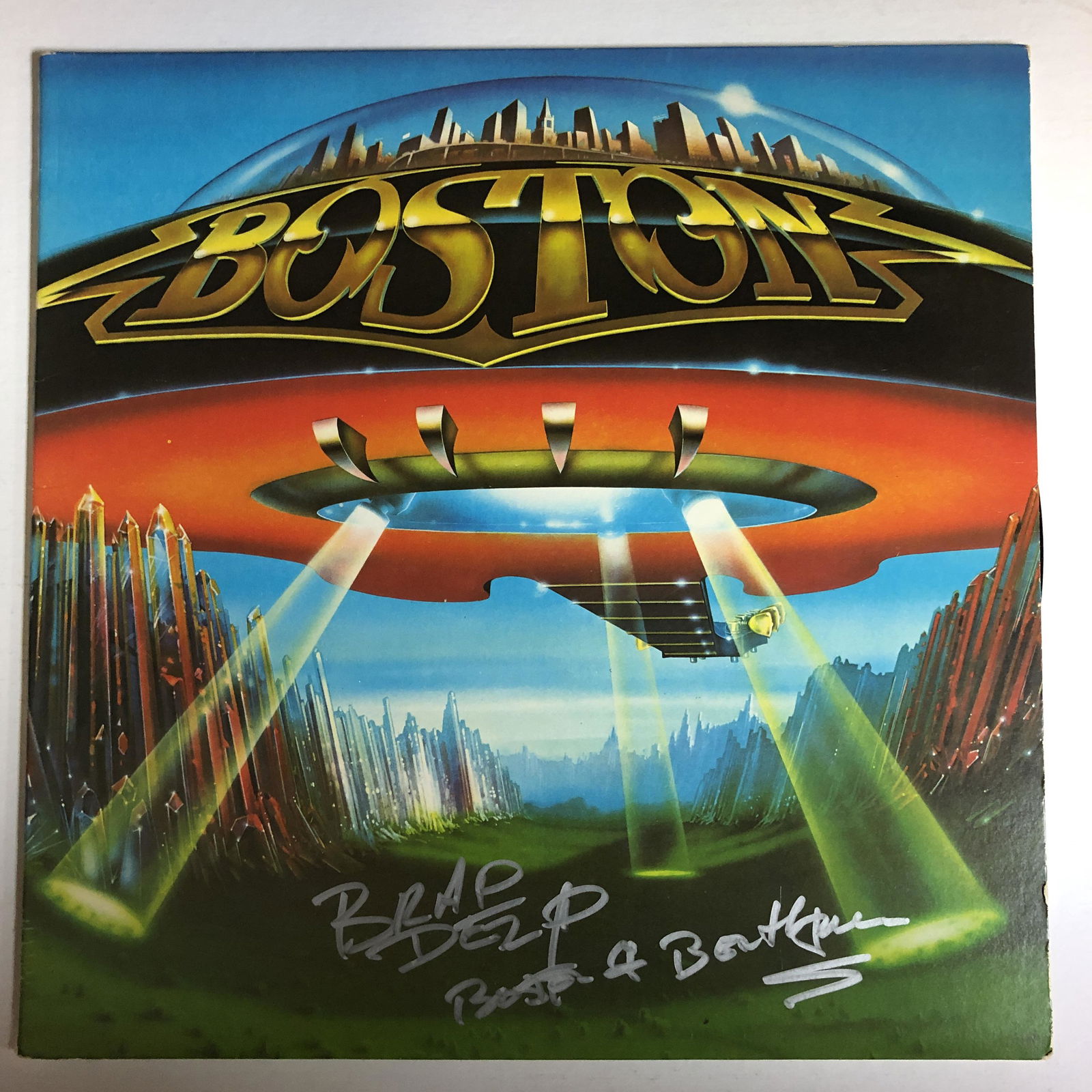 Boston Autographed Album Cover, Signed by Brad Delp (1 of 1)