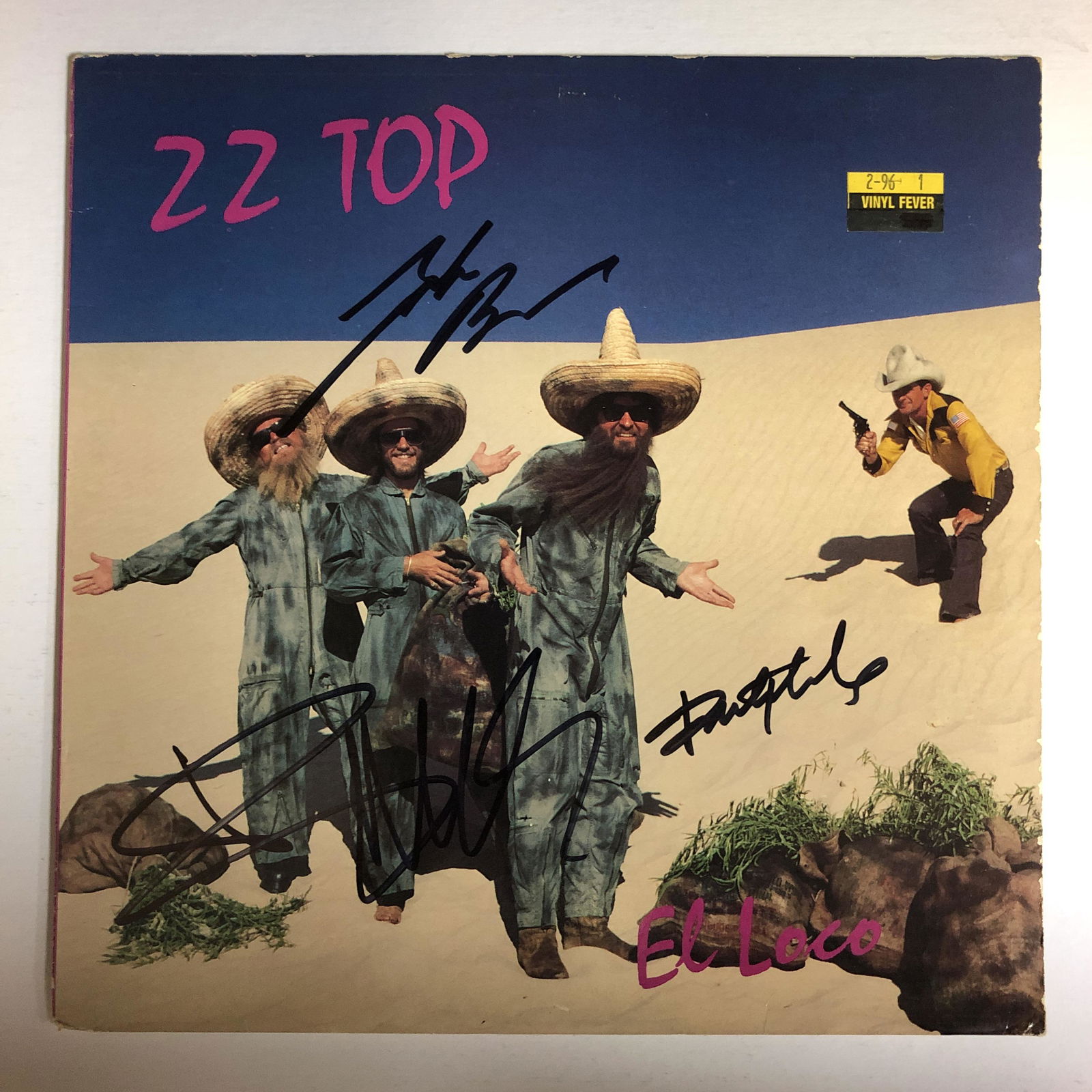 ZZ Top Autographed Album Cover, Signed by All (1 of 1)