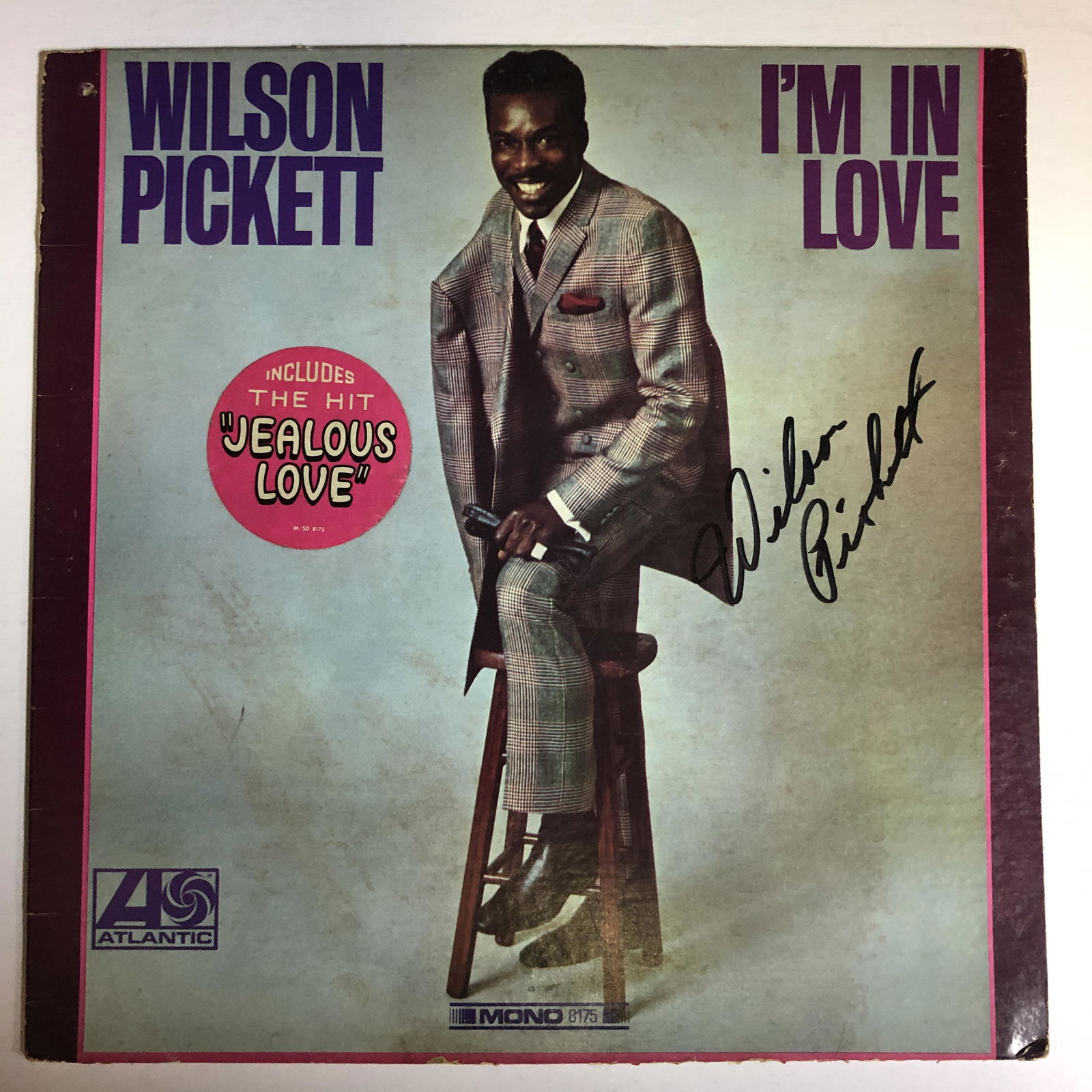 Wilson Pickett Autographed Album Cover (1 of 1)