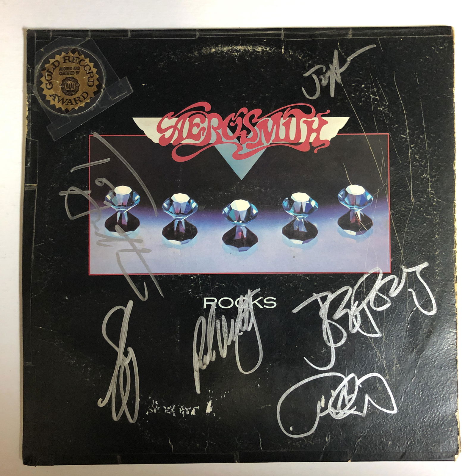 Aerosmith Rocks Autographed Album Cover, signed by all (1 of 1)