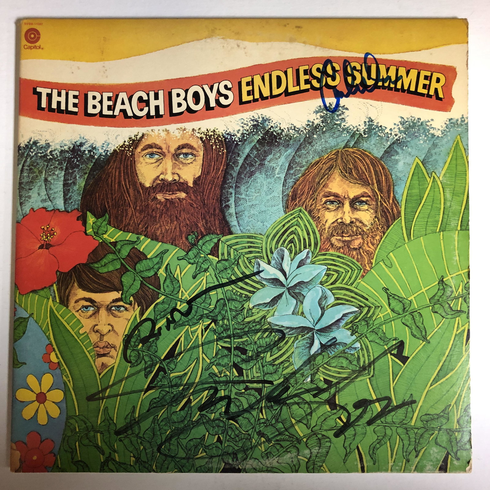 Brian Wilson, Mike Love, and Carl Wilson Autographed: Each item comes with a COA from us. Ask any and all questions before bidding. All framed items take 2 weeks for framing. We ship every day. Once invoice is paid items usually ship within 4 days of pay