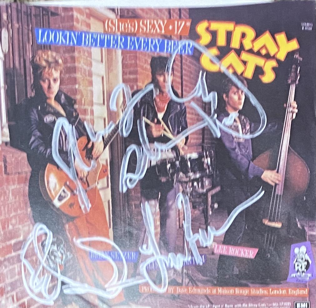 Stray Cats Autographed 7" Picture Sleeve (1 of 1)