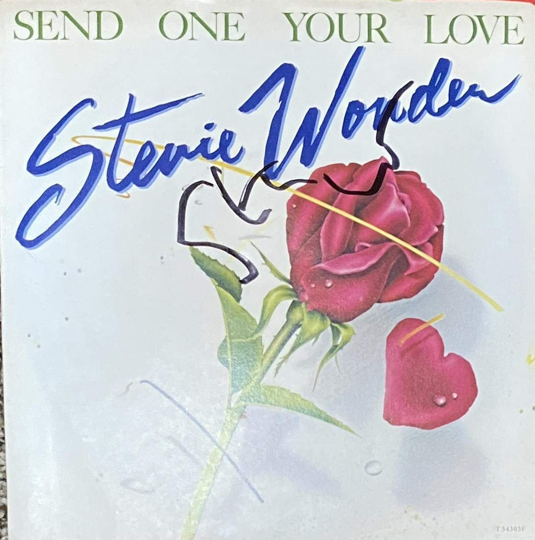Stevie Wonder Autographed 7" Record (1 of 1)