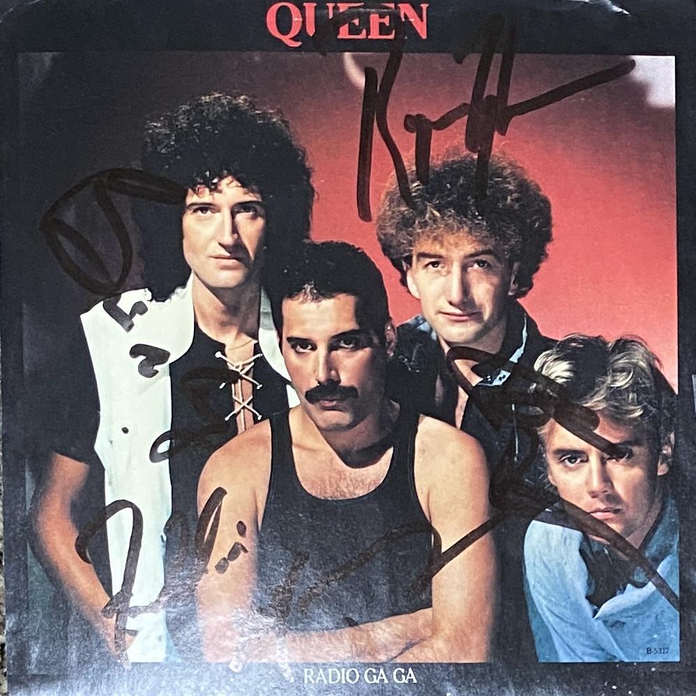 Queen Autographed 7" Picture  Sleeve All 4! (1 of 1)