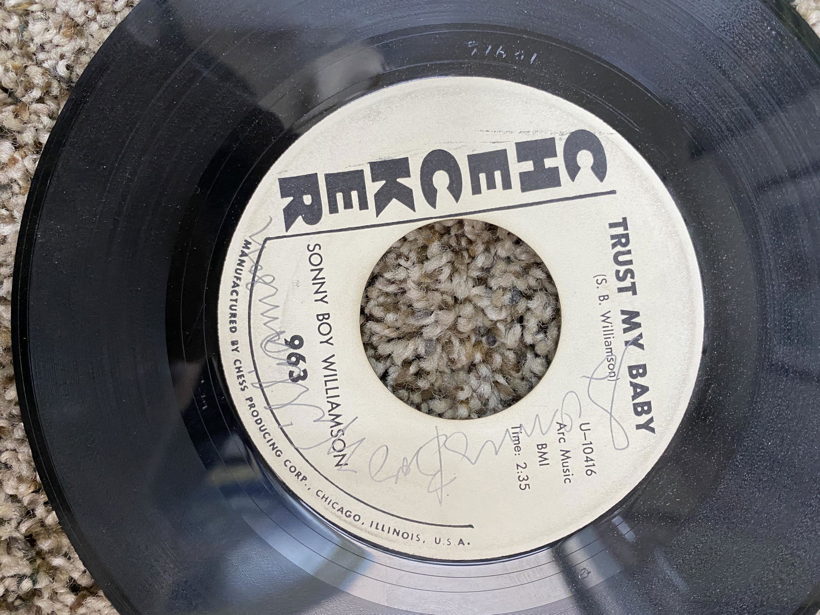 Sonny Boy Williamson Autographed Record (1 of 1)