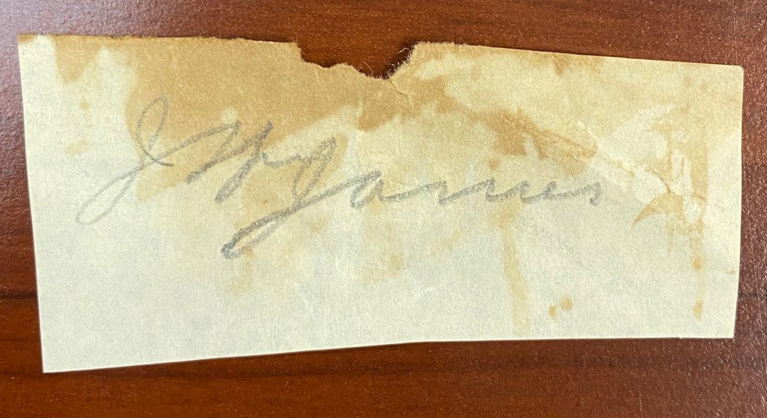 Jesse James Autographed Cut WILD WEST (1 of 1)