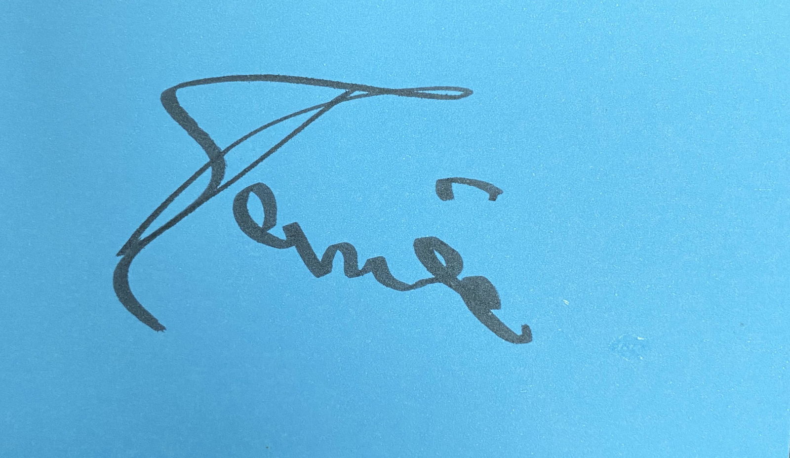 David Bowie Autographed Card (1 of 1)