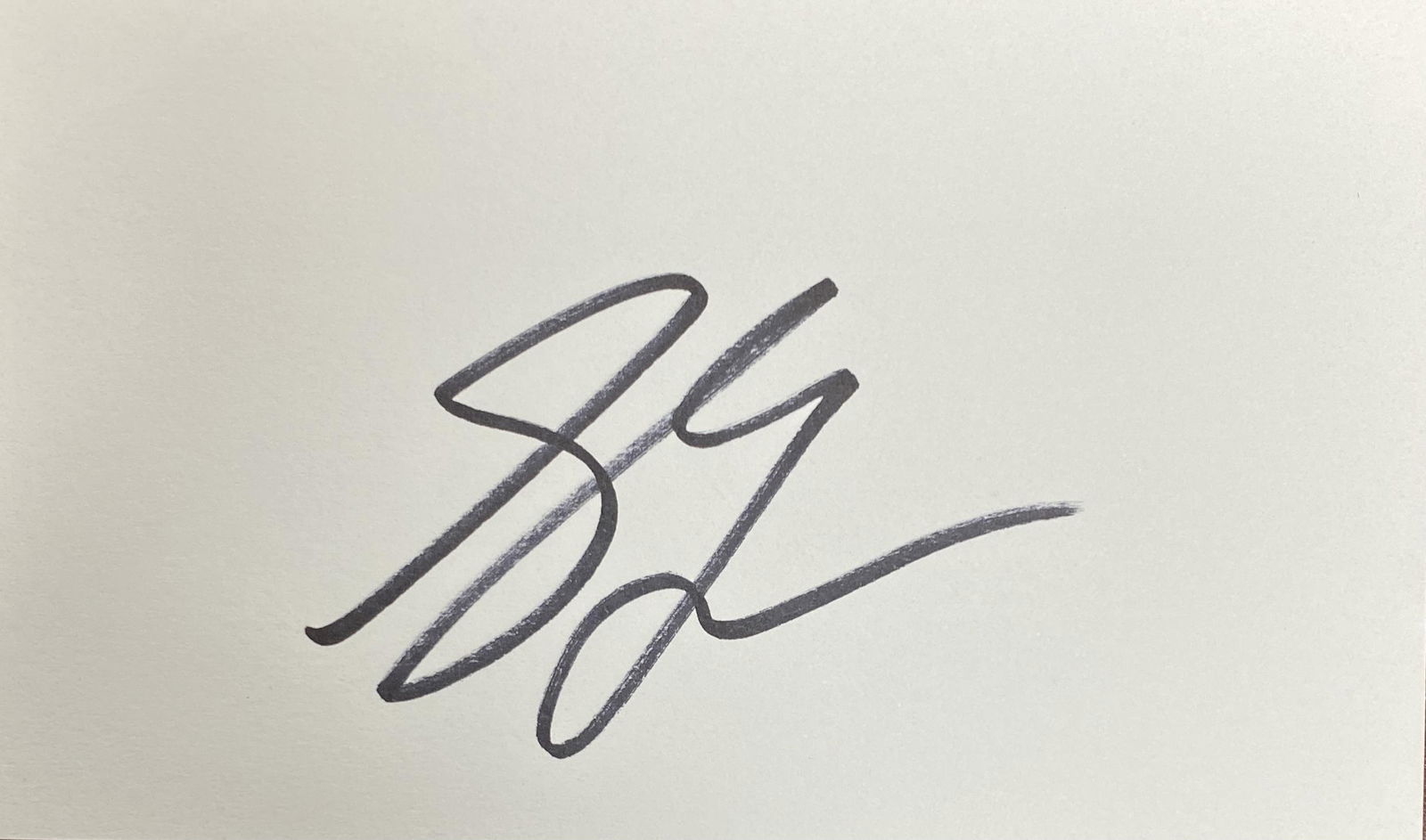 Steven Tyler Autographed CARD (1 of 1)