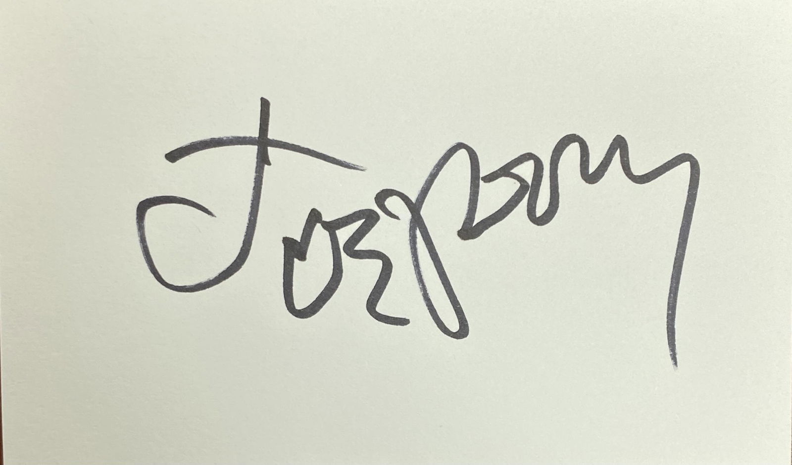 Joe Perry Autographed Card (1 of 1)