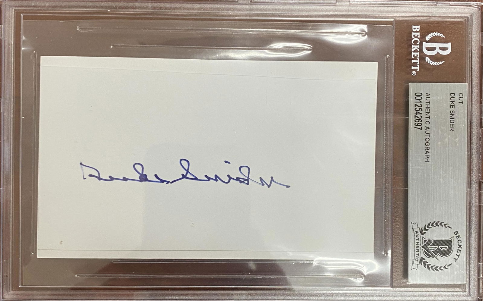 Duke Snider Autographed Card (1 of 1)