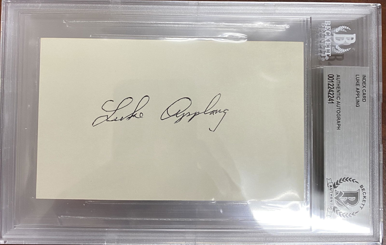 Luke Appling Autographed Card (1 of 1)