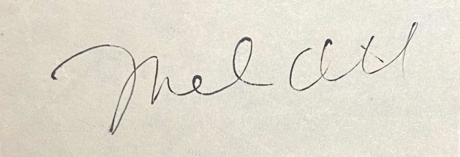 Mel Ott Autographed Cut (1 of 1)