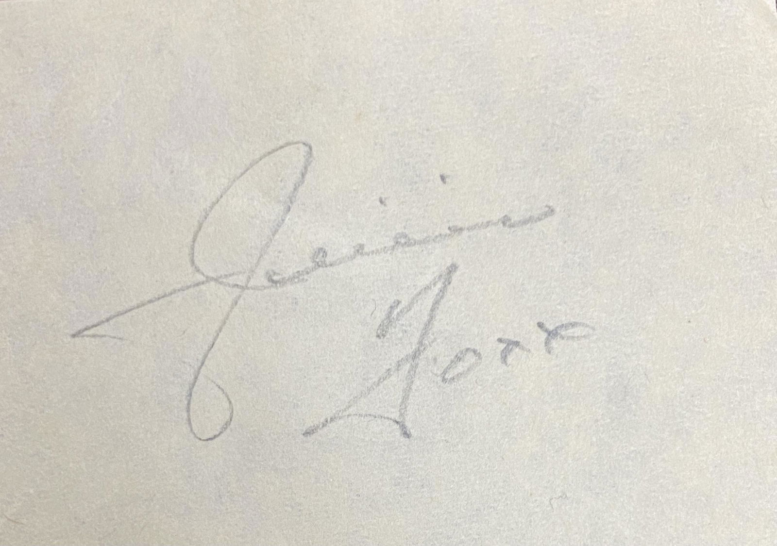 Jimmie Foxx Autographed Cut (1 of 1)