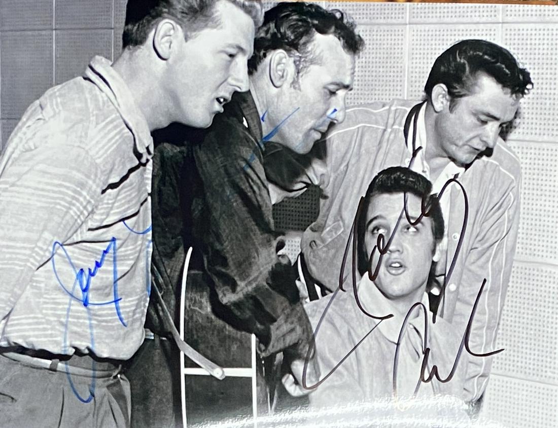 Jery Lee Lewis Johnny Cash Autographed 8x10 (1 of 1)